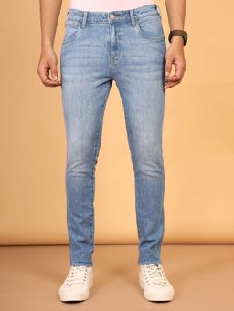 Wrangler - Men's Blue Redding Comfort Fit Low Rise Light Fade Jeans