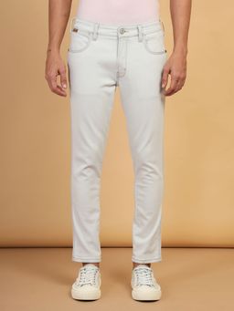 Wrangler - Men's Grey Bostin Slim Fit Mid Rise Jeans