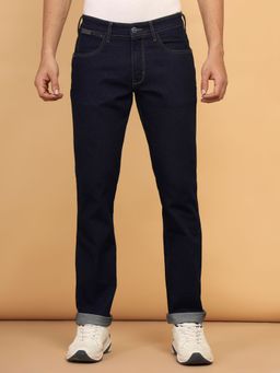 Wrangler - Men's Blue Millard Straight Fit Mid Rise Jeans