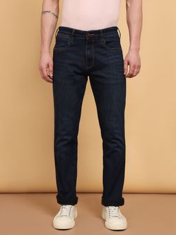 Wrangler - Men's Blue Millard Straight Fit Mid Rise Light Fade Jeans