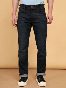 Wrangler - Men's Blue Millard Regular Fit Mid Rise No Fade Jeans