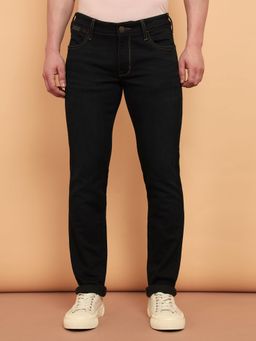 Wrangler - Men's Black Skanders Slim Fit Low Rise Jeans