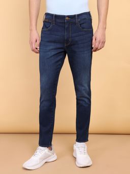 Wrangler - Men's Blue Vegas Skinny Fit Low Rise Light Fade Jeans