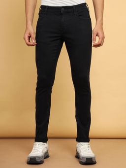 Wrangler - Men's Black Vegas Skinny Fit Low Rise Jeans