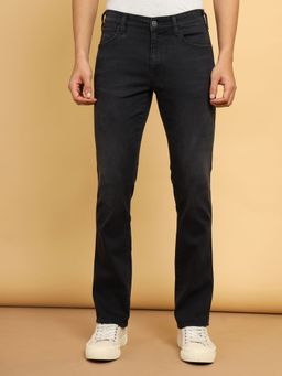 Wrangler - Men's Black Millard Regular Fit Mid Rise Jeans