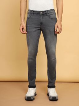 Wrangler - Men's Grey Vegas Skinny Fit Low Rise Jeans