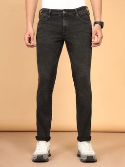 Wrangler - Men's Grey Skanders Slim Fit Low Rise Light Fade Jeans