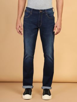 Wrangler - Men's Blue Millard Regular Fit Mid Rise Light Fade Jeans
