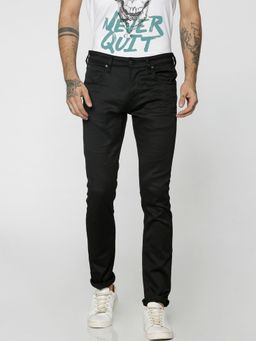 Jack & Jones - Black Ben Skinny Fit Low Rise Stretch Jeans