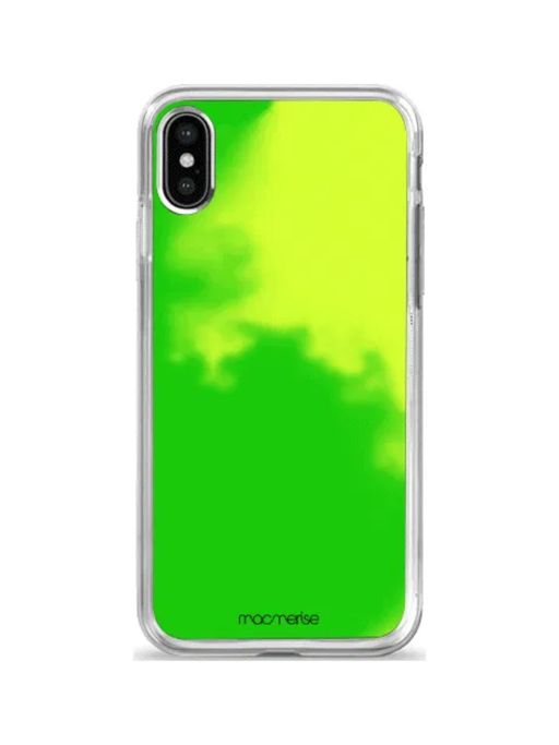 Phone Iphone X Case Neon Neon Fluorescent Color Square Clear Phone