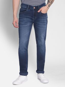 CRIMSOUNE CLUB - Men's Navy Blue Jeans
