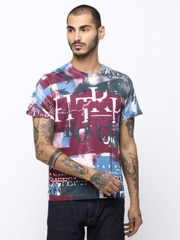 Huetrap - Mens Light Pink Short Sleeve T-Shirt