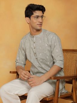 Vastramay - Mens Green Cotton Kurta