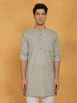 Vastramay - Mens Green Cotton Kurta