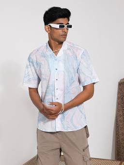 Vastramay - Mens Lavender Cotton Ethnic Shirt