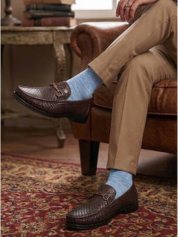 Alberto Torresi - Brown Synthetic Round Toe Pair Of Loafers