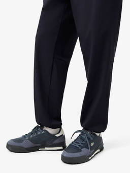 Lacoste - Blue Textile Round Toe Pair Of Sneakers