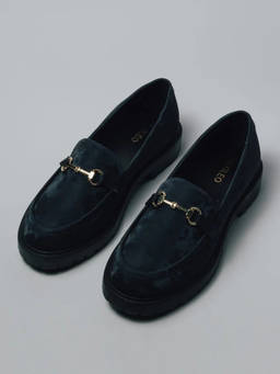 Megleo - Green Pu Round Toe Pair Of Loafers
