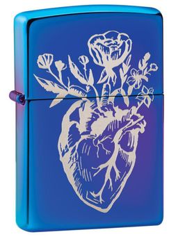 Zippo - Heart Vase Design Windproof Pocket Lighter