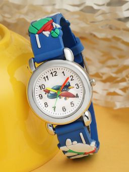 Stol'N - Aeroplane Aplique Wrist Watch - Blue