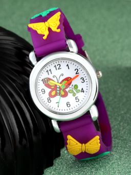 Stol'N - Guitar Butterfly Wrist Watch - Purple