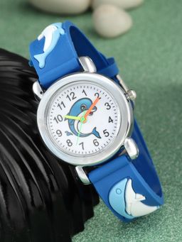 Stol'N - Dolphin Applique Wrist Watch - Blue