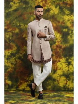 Soniya G - Quilted Indowestern Kurta and Pant Set