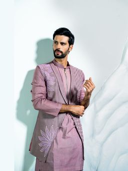 Soniya G - Pink Open Stylish Jacket with Kurta and Pant