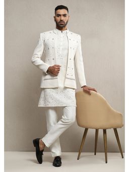 Soniya G - Italian Crepe Open Bandhgala with Kurta and Pant