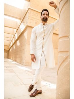 Soniya G - Luxurious Off White Kurta and Churidar