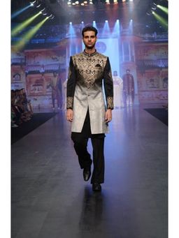 Soniya G - Black Printed Indowestern Kurta and Pant with Jacket