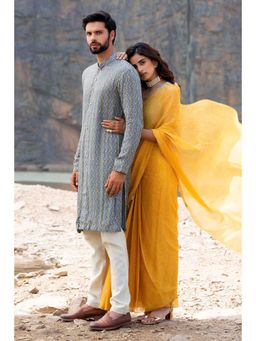 Soniya G - Multi Coloured Bandhani Kurta with Box Pant