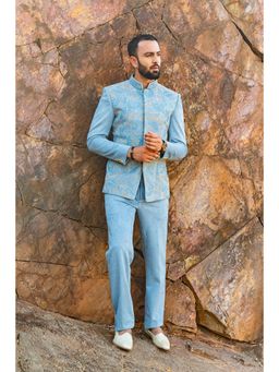 Soniya G - Sky Blue Coloured Bandhgala