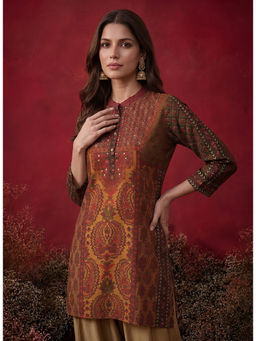 Lakshita - Olive Printed Shantoon Tunic