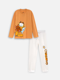 Napchief - Unisex Garfield It's Snooze-O-Clock Pajama with T-shirt