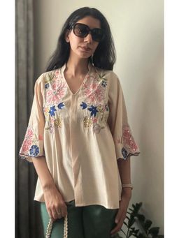 Galocher Clothing - Goldy Scallop Blossom Top