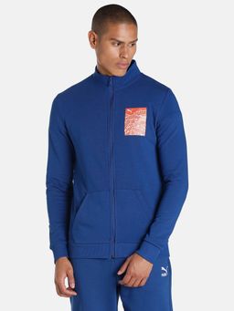 Puma - Graphic 1 Mens Blue Jacket