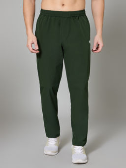 TURNFIT - Men Olive Trackpant with Zipper Pockets