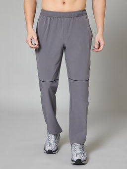 TURNFIT - Men Light Grey Multipurpose Regular Fit Trackpant