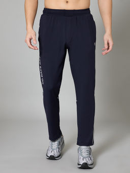 TURNFIT - Men Navy Blue Dryfit Lycra Trackpant