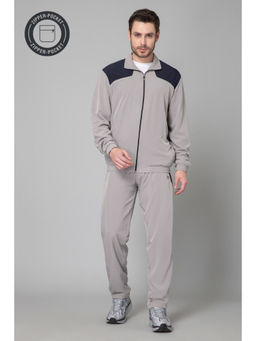 TURNFIT - Men Light Grey Colorblock Training Tracksuit (Set of 2)