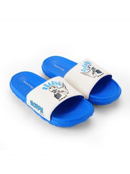 HOPPA - Blue Synthetic Round Toe Pair Of Sliders