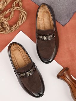 Stefens - Brown Synthetic Leather Round Toe Pair Of Loafers