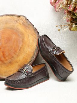 Tiny Bugs - Brown Synthetic Round Toe Pair Of Loafers