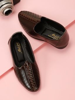 Tiny Bugs - Brown Synthetic Round Toe Pair Of Loafers