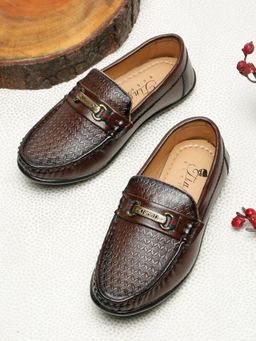 Tiny Bugs - Brown Synthetic Round Toe Pair Of Loafers