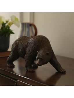 Pure Home + Living - Brown Polyresin Walking Bear