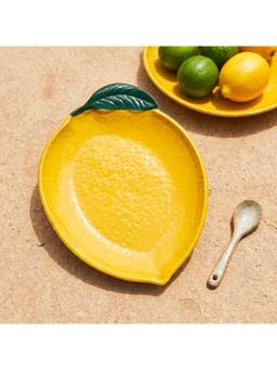 Pure Home + Living - Yellow Ceramic Lemon Platter - Large