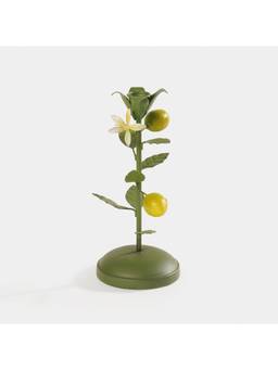 Pure Home + Living - Lemon Yellow Green Metal Candleholder