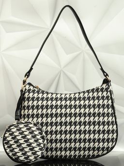 Bagsy Malone - Black Regal Elegance Handheld Bag and Coing Pouch (Set of 2)